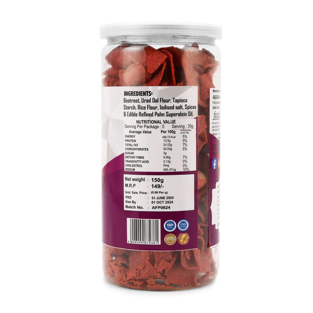 Beetroot Bhel Chaska Chips