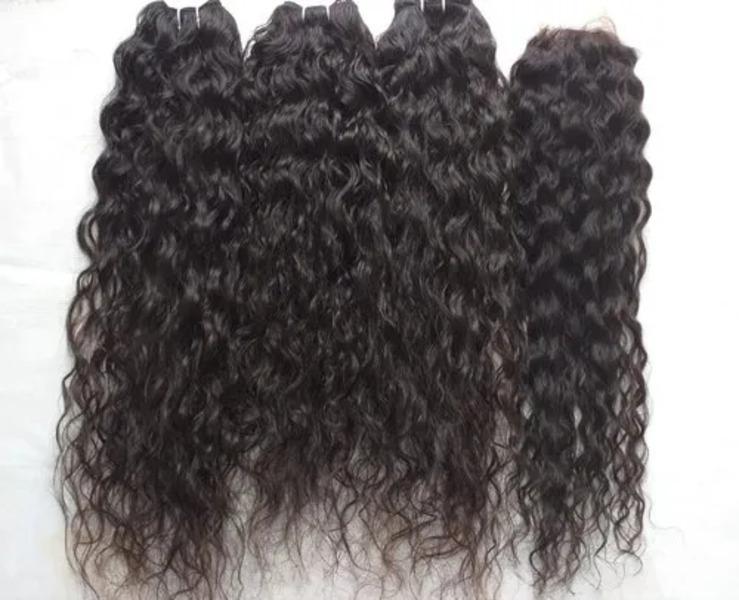 Black Unprocessed Natural Remy  Curly Human Weft and Bundle Hair , 8 to 32 Inches