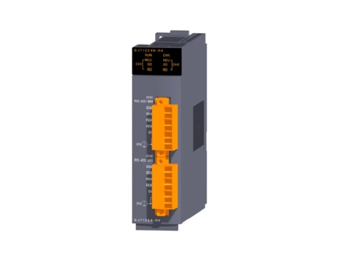 Mitsubishi Qj71c24n-r4 Plc - Color: Black
