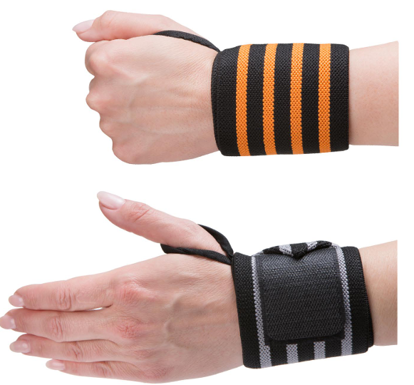 Gym Wrist Band (ProGrip Elastic Wrist Wraps with Thumb Loop  Low & High Support Variants)