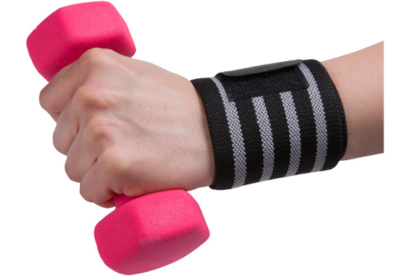 Gym Wrist Band (Progrip Elastic Wrist Wraps With Thumb Loop Aca A Low & High Support Variants)