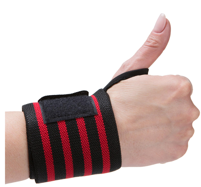 Gym Wrist Band (Progrip Elastic Wrist Wraps With Thumb Loop Aca A Low & High Support Variants)