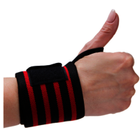 Gym Wrist Band (ProGrip Elastic Wrist Wraps with Thumb Loop  Low & High Support Variants)
