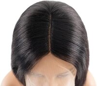 HD Transparent Lace Frontal Bob Wigs Pre Plucked With Baby Hair 10 Inch Natural Black Bob Wig