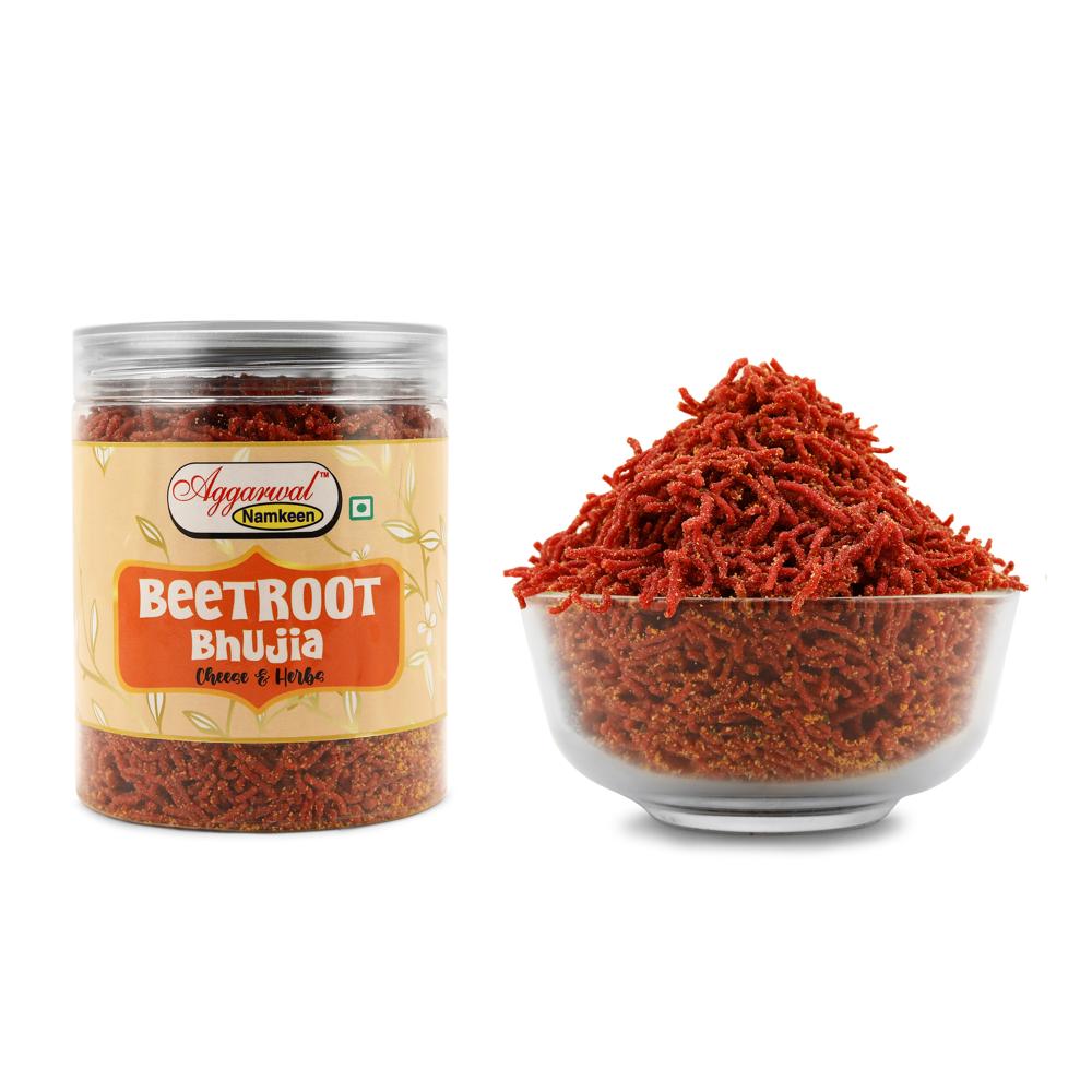 बीट रूट चीज़ और हर्ब्स भुजिया