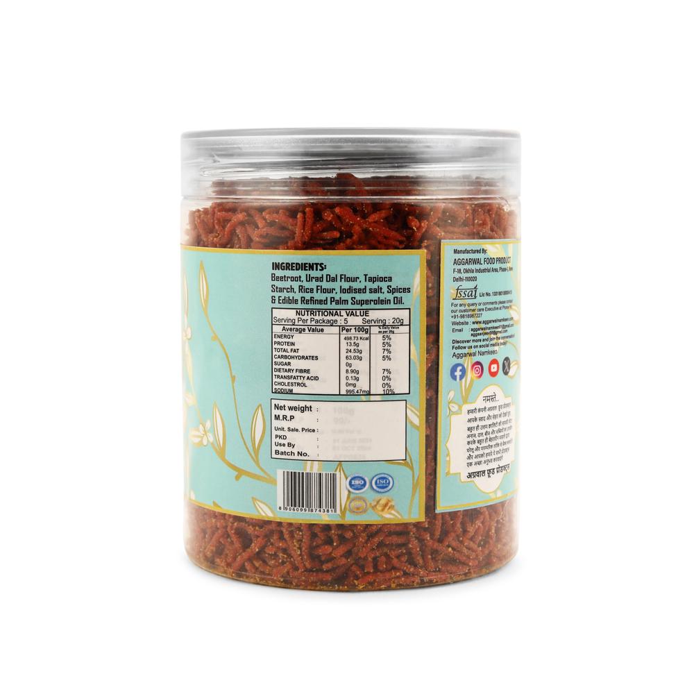 Beetroot Jalapeno Bhujiya