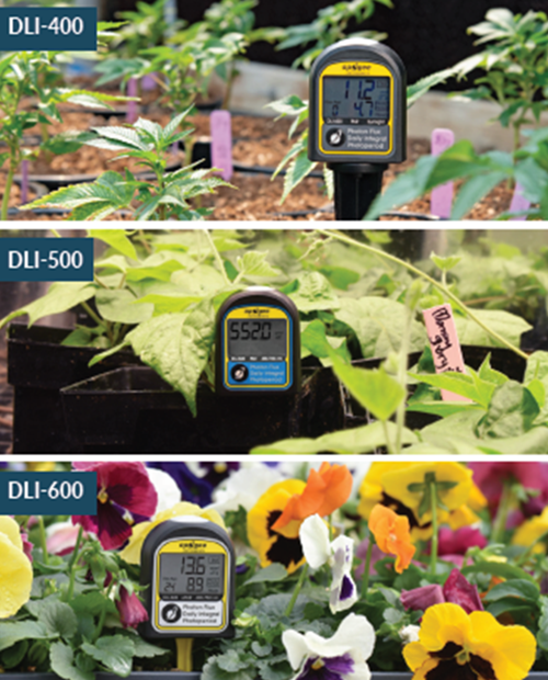 PAR, DLI, and Photoperiod Meters