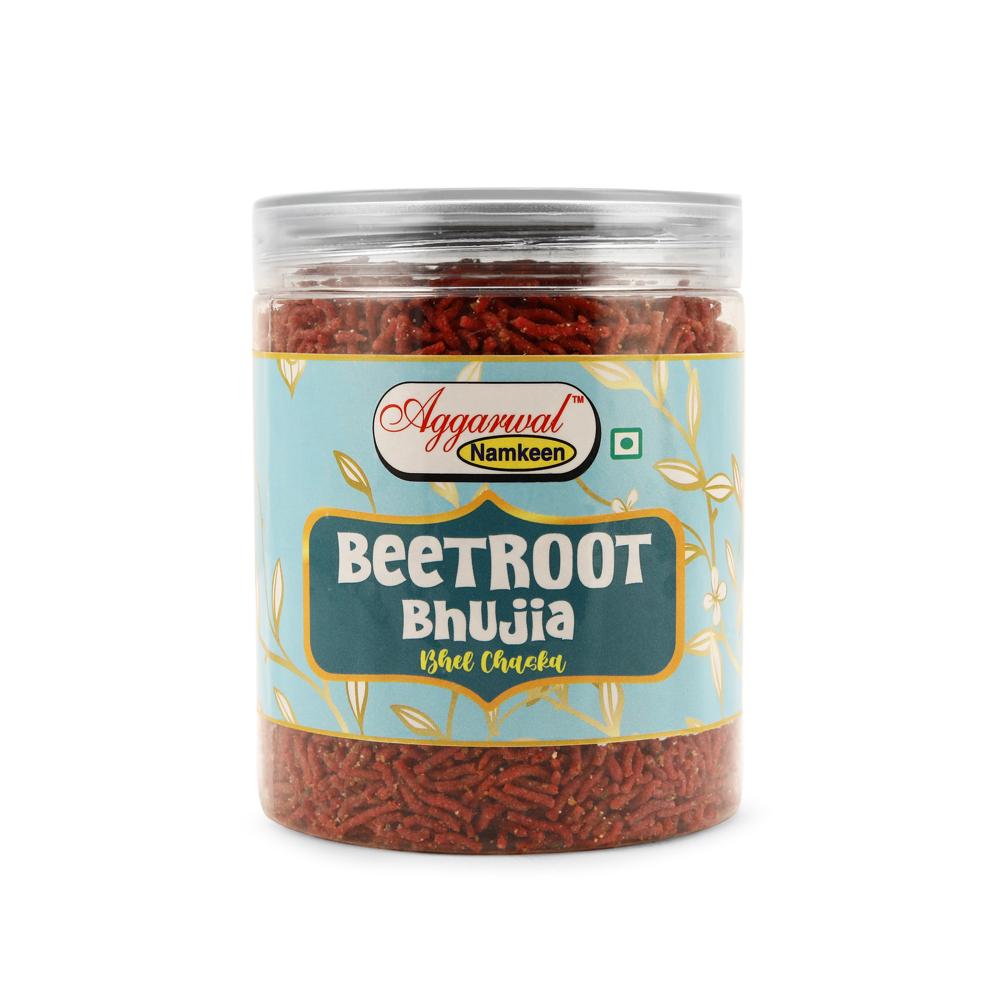 Beetroot Bhel Chaska Bhijiya