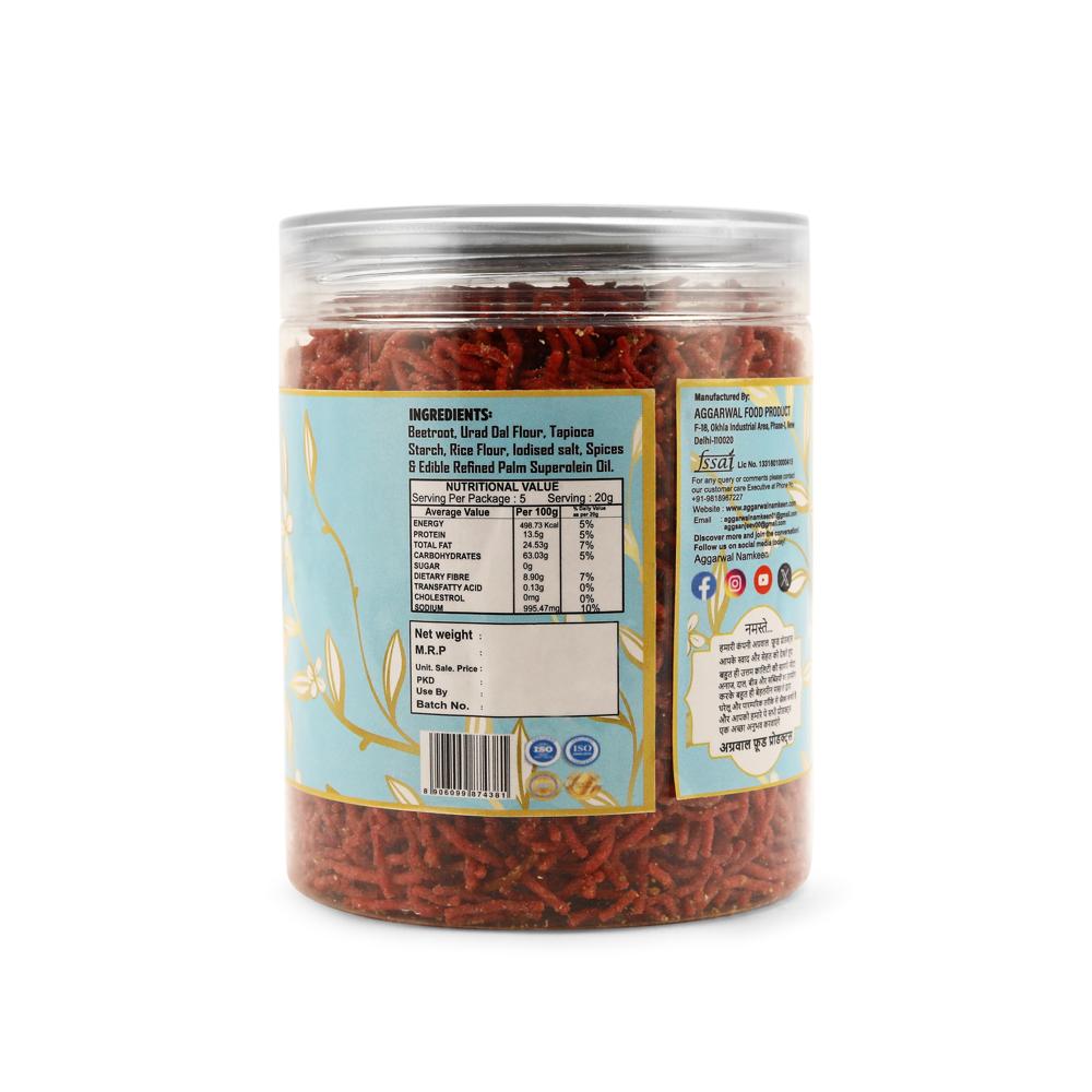Beetroot Bhel Chaska Bhijiya