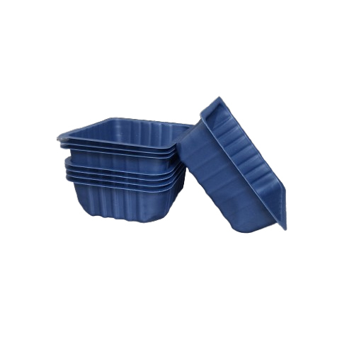 Plastic Mushroom Tray - Color: Blue