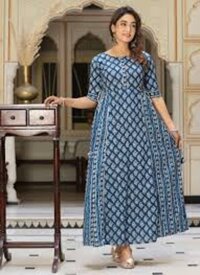 Women designer cotton gown