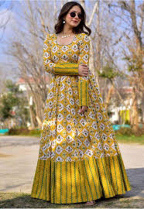 Women designer cotton gown