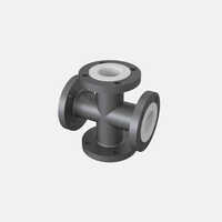 Ptfe Lined Equal Cross - Port Size: Customized