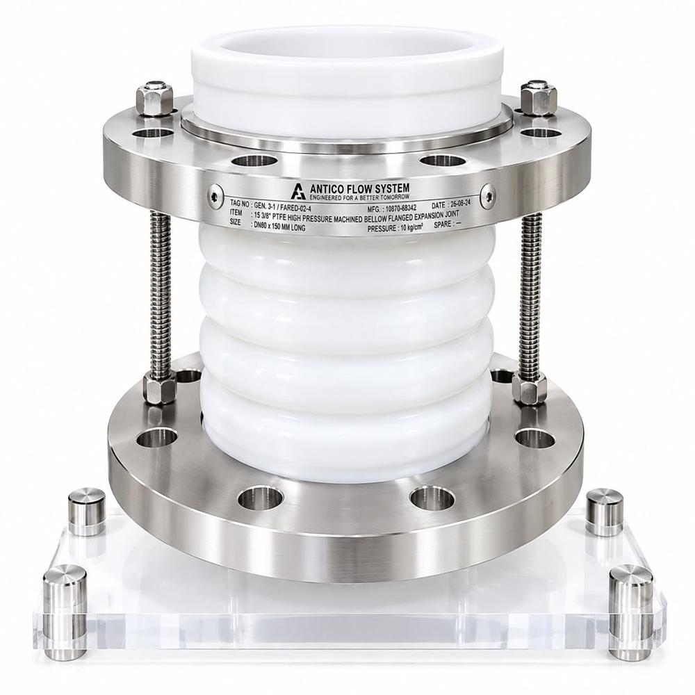 Ptfe Machined High Pressure Bellow - Port Size: Customized