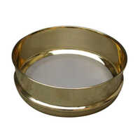 Brass Frame Test Sieve - High-quality Brass Material,  Luxurious Golden Color, Manual Operation, Portable Design For Laboratory Use