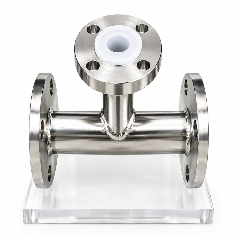 Lined Ss And Ptfe Equal Tee - Port Size: Customized