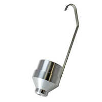 Stainless Steel Viscosity Cup - Color: Silver