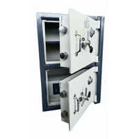 Fire Proof Jewellery Safes - Iron Material, 61x36x30 Inch, White And Blue Color, 1400 Kg Weight, 1-year Warranty, Square-shaped Design