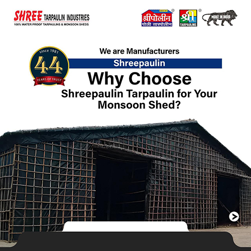 Sheerpaulin Monsoon Shed Tarpaulins - Color: Blue