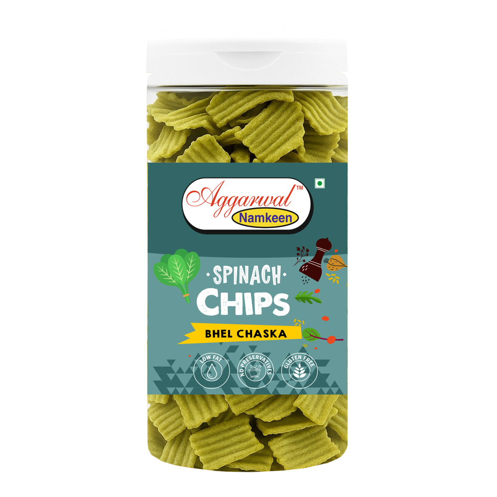 Spinach Bhel Chaska  Chips - Feature: No Artificial Colors Or Flavors