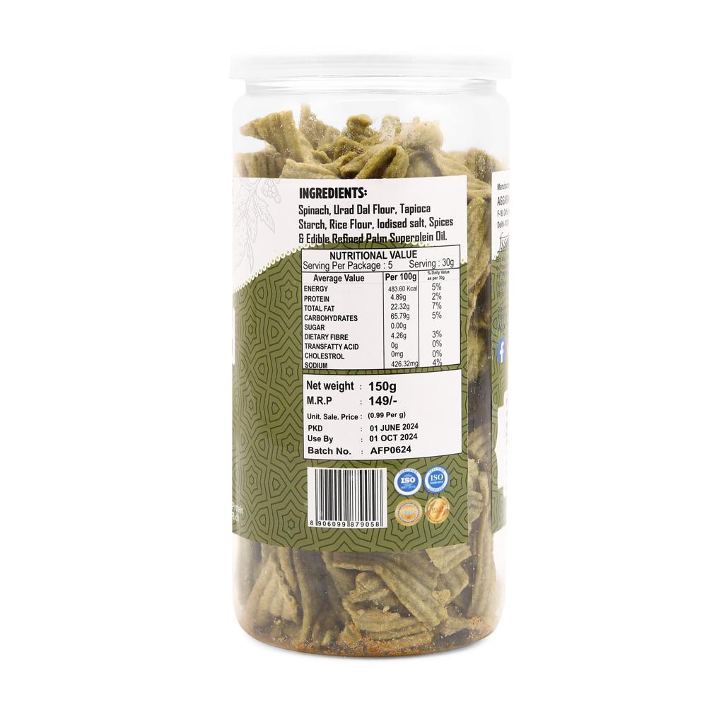 Palak Bhel Chaska  Chips