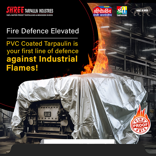 Fire Proof Tarpaulin - Color: Gray