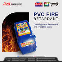 Blue Fire Retardant Tarpaulin