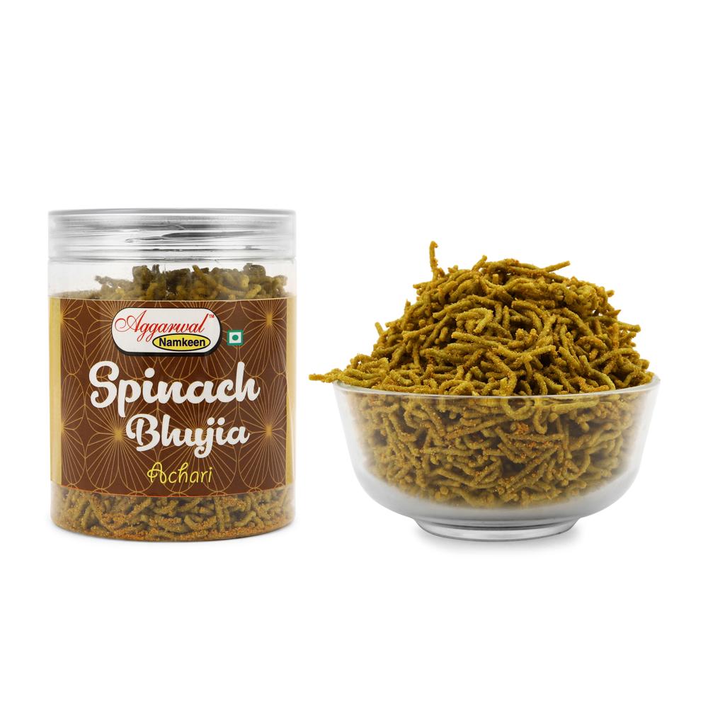 Palak Achari Bhujiya - Feature: No Artificial Colors Or Flavors