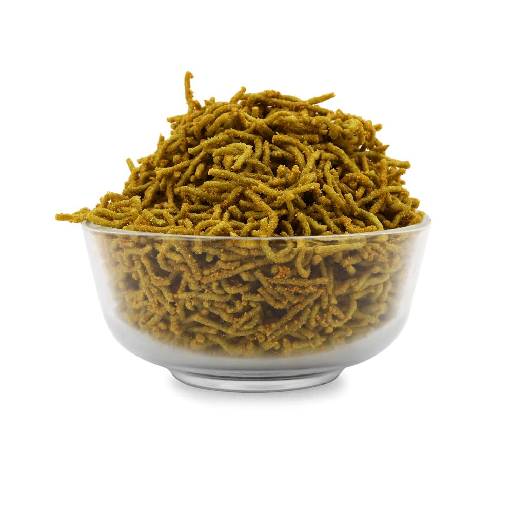 Palak Achari Bhujiya - Feature: No Artificial Colors Or Flavors