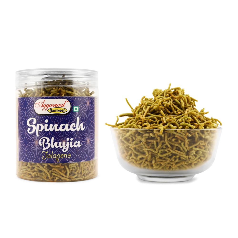 Palak Jalapeno Bhujiya - Feature: No Artificial Colors Or Flavors