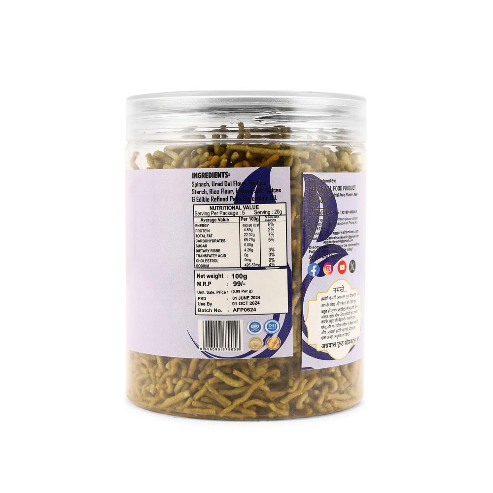 Palak Jalapeno Bhujiya - Feature: No Artificial Colors Or Flavors