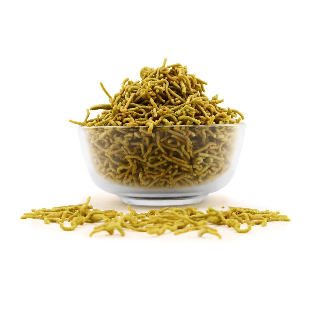 Palak Jalapeno Bhujiya - Feature: No Artificial Colors Or Flavors