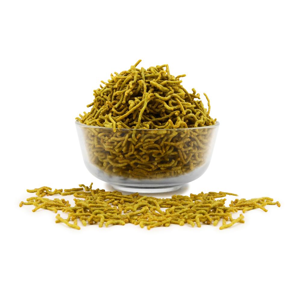 Palak Bhel Chaska Chips - 500g Spicy Masala Snack , No Artificial Colors Or Flavors, 6 Months Shelf Life, Flavorful Experience