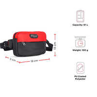 WeePack Cool 1L Red Waist Pack Sling Pouch