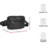 WeePack Cool 1L Black Waist Pack Sling Pouch
