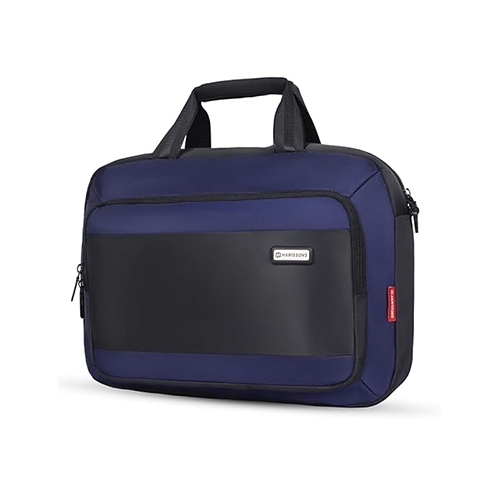 12L Navy Luminix Sleek Crossbody Laptop Messenger Briefcase Bag