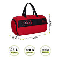 Fabio 23L Red Lightweight Gym Duffle Bag