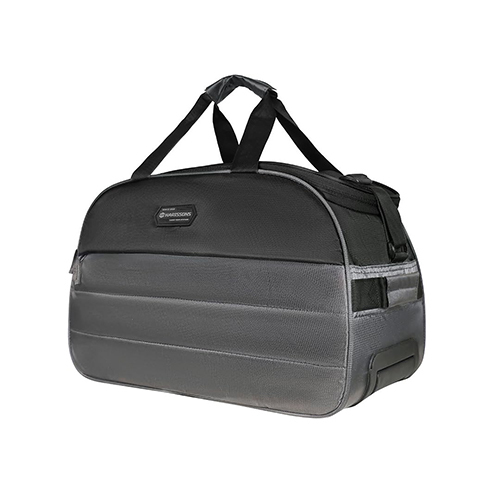 Wingman Polyester 44L Black And Grey Duffle Trolley Bag - Feature: Easy To Carry