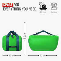 Live It Polyester 49L Green Duffle Gym Bag