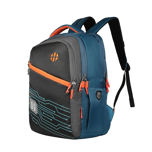 Virtual 31L Imperial Blue-Orange School Bag