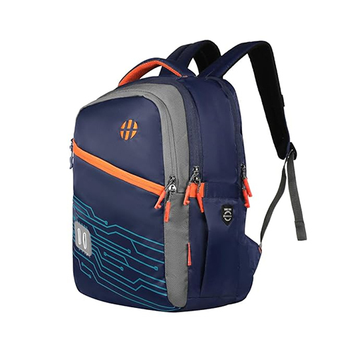 Virtual 31L Navy Blue-Orange School Bag