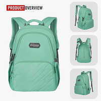 ZAP 28L Mint Green And Grey Casual College Backpack