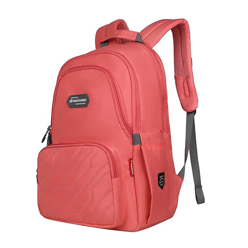 ZAP 28L Coral And Grey Casual College Backpack