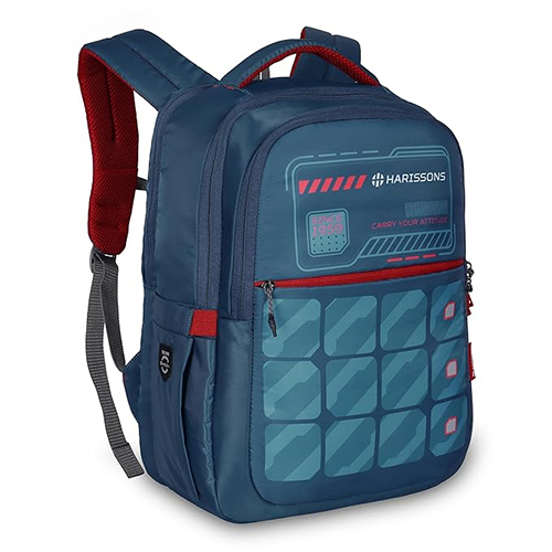 Memo 32L Navy And Green Casual Backpack