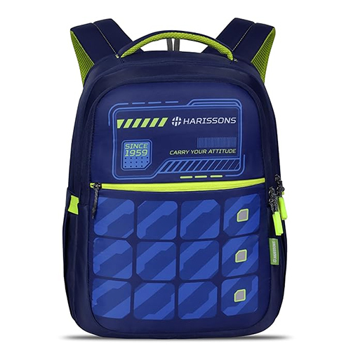 Memo 32L Navy And Green Casual Backpack