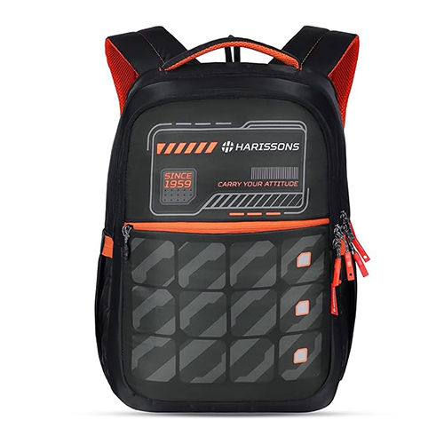 Memo 32L Black And Orange Casual Backpack