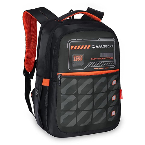 Memo 32L Black And Orange Casual Backpack