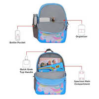Unicorn Mystical 16L Ocean Blue Primary School Backpack