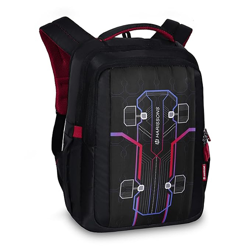 Skater 36L Black And Red Casual Backpack