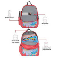 Unicorn Mystical 16L Coral Primary School Backpack